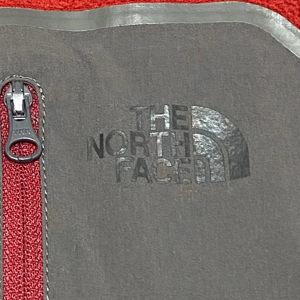 The North Face Mens TKA Glacier Full Zip Fleece Jacket Red Grey Large NF0A49AE